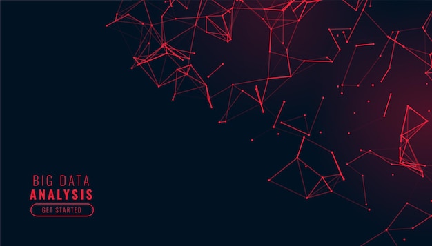 Free vector abstract low poly background in red color