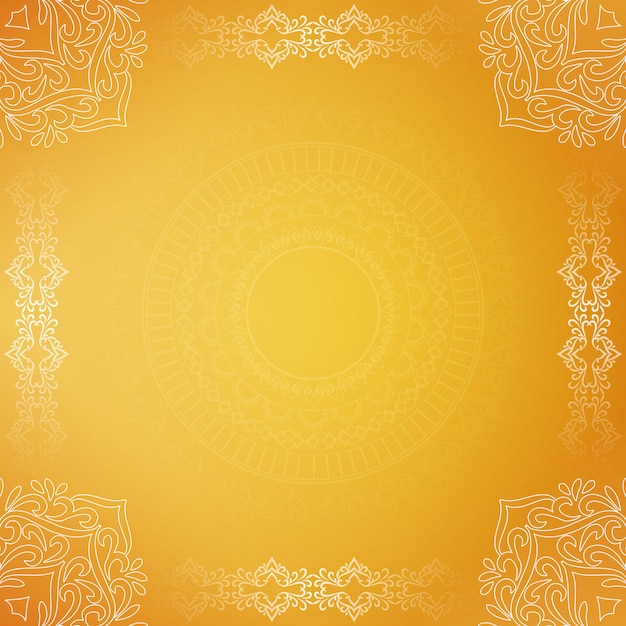 Free Vector abstract luxury beautiful decorative yellow background