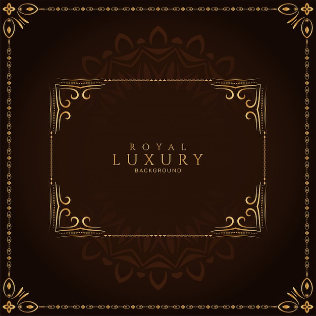 Free vector abstract luxury frame royal decorative background