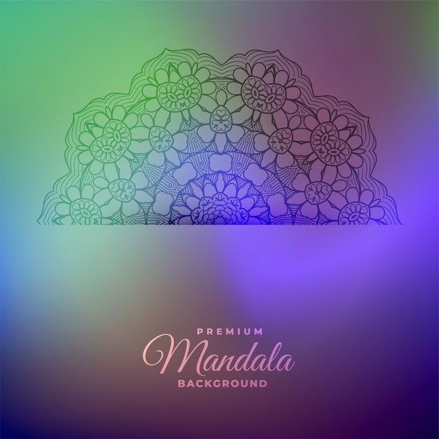 Free Vector abstract mandala decorative background