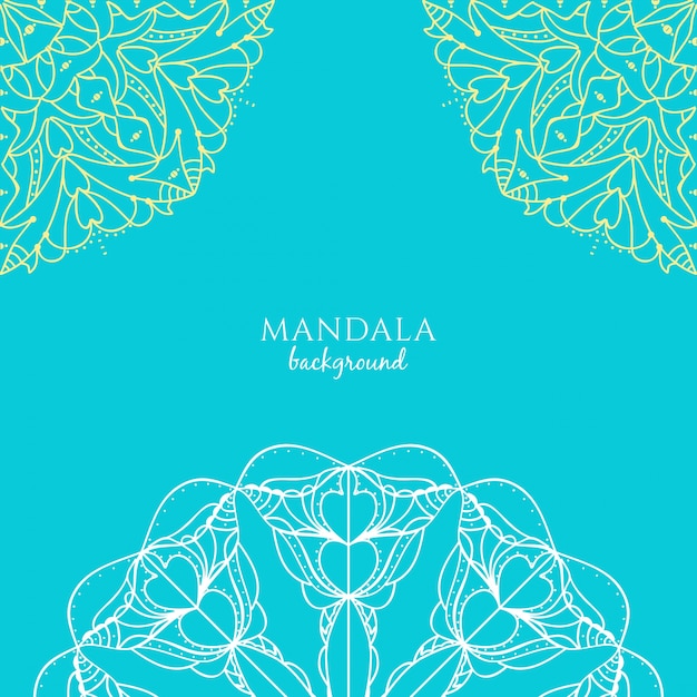 Free Vector abstract mandala vintage background