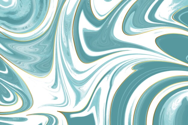 Abstract marble blue background with golden details