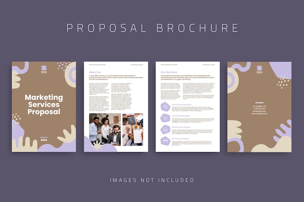 Abstract marketing services proposal template