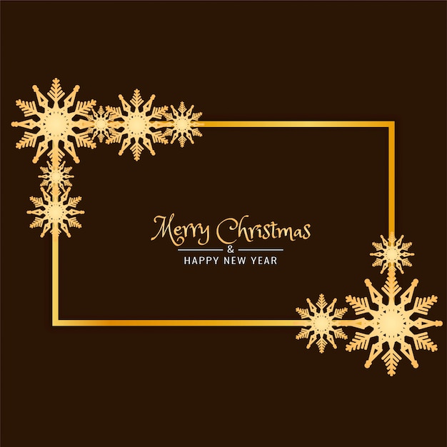 Abstract Merry Christmas decorative frame background