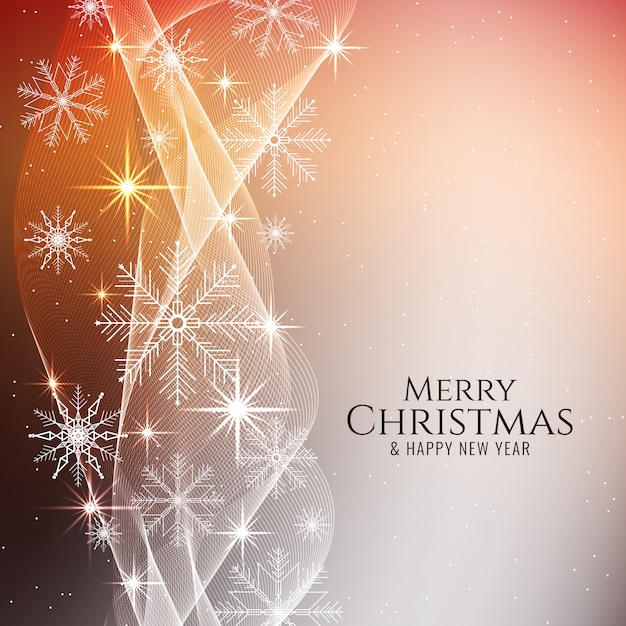 Free Vector abstract merry christmas stylish background