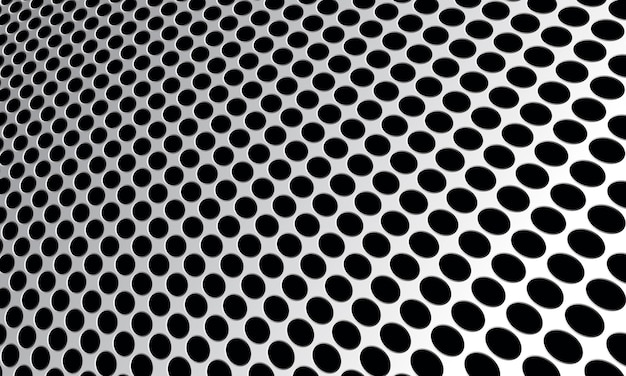 Abstract metal circle mesh pattern