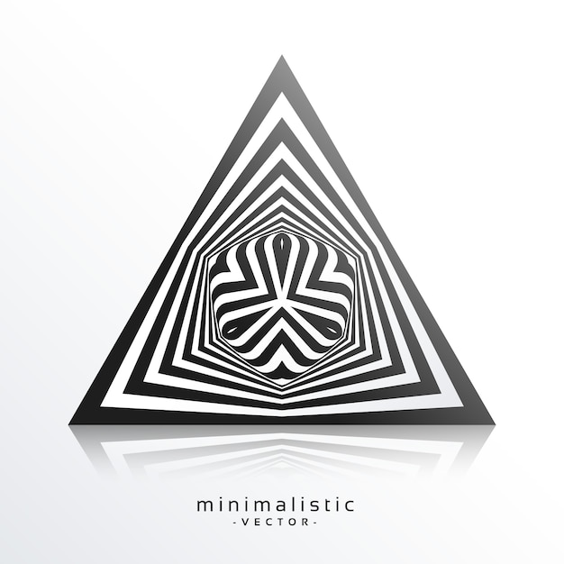 Abstract minimalistic background with triangular shapes