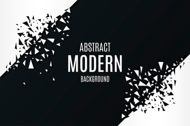 Free Vector abstract modern background with broken polygonal shapes