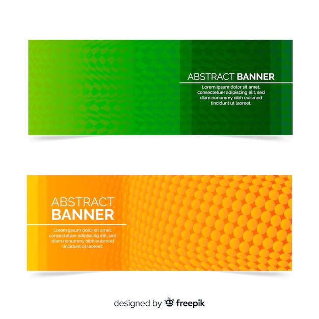 Abstract modern banner concept