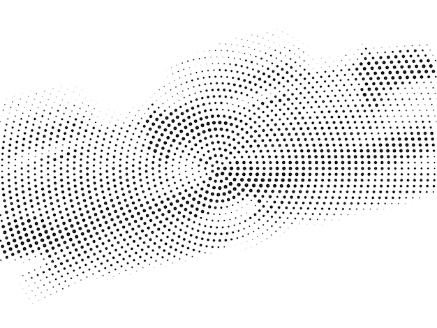 Free vector abstract modern circular halftone design background