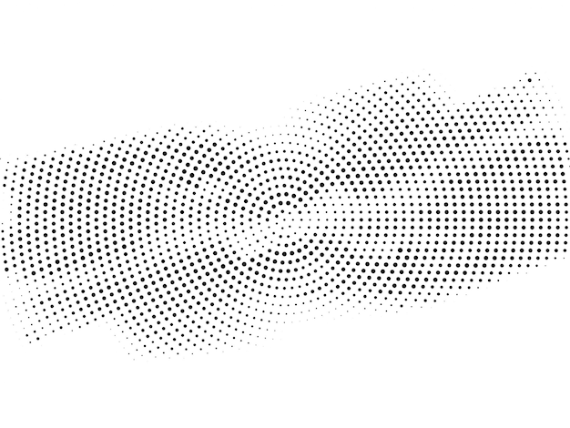 Free vector abstract modern circular halftone design background