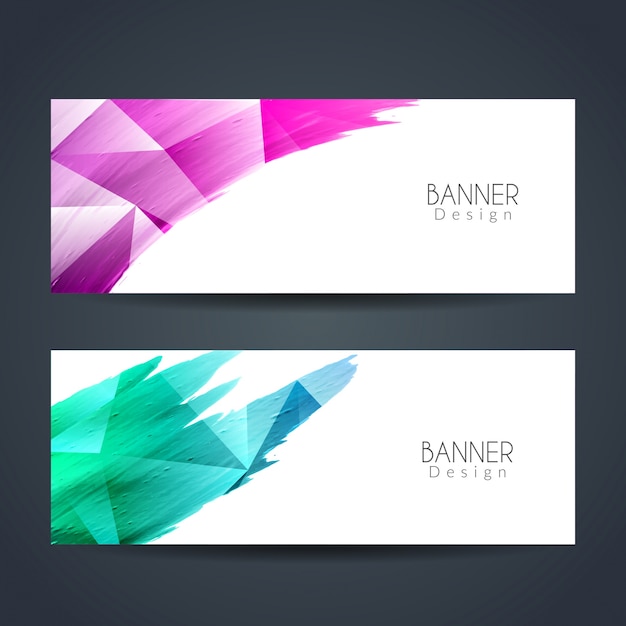 Abstract modern colorful banners