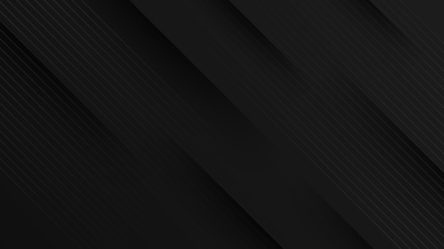 Free vector abstract modern dark black background design with stripes and lines