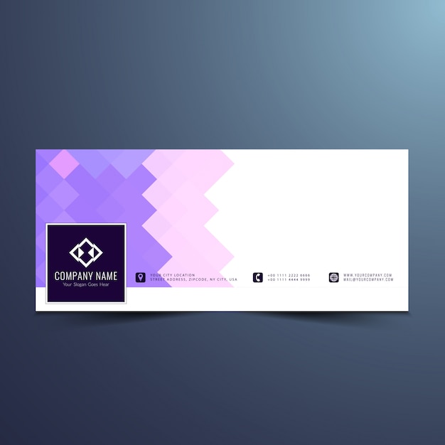 Abstract modern facebook timeline design