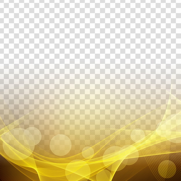 Abstract modern glowing wave transparent background