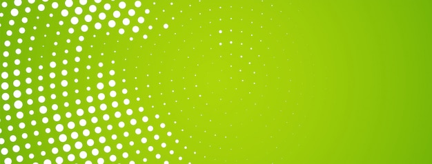 Free Vector abstract modern halftone design green banner