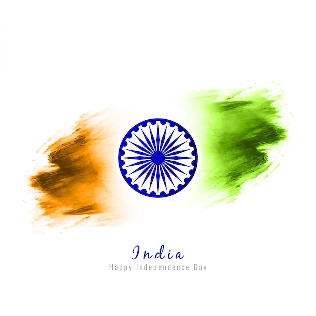 Abstract modern indian independence day design