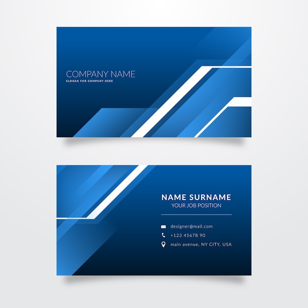 Abstract monochromatic business cards