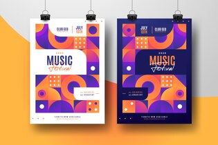 Music festival posters