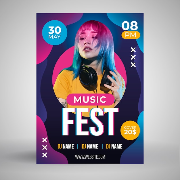 Abstract music poster concept