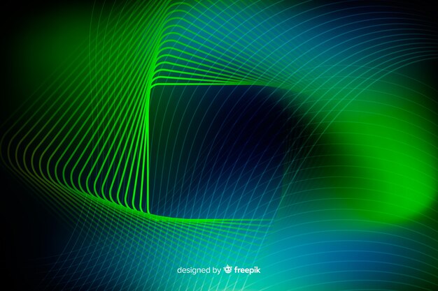 Abstract neon light lines background