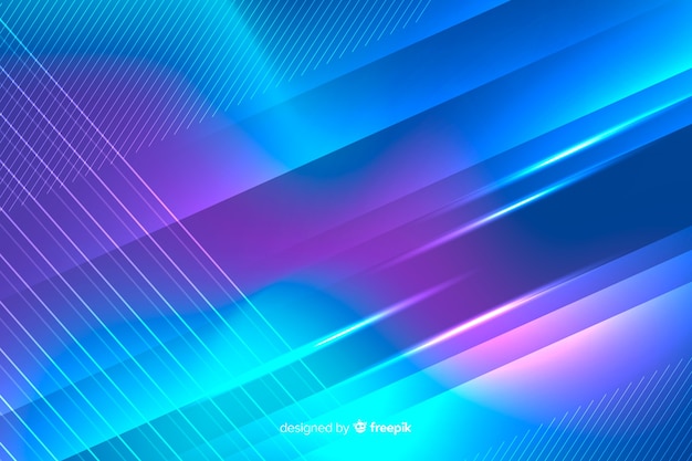 Abstract neon light lines background