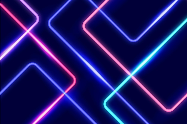 Free vector abstract neon lights background