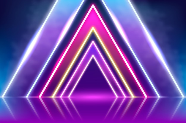 Abstract neon lights background