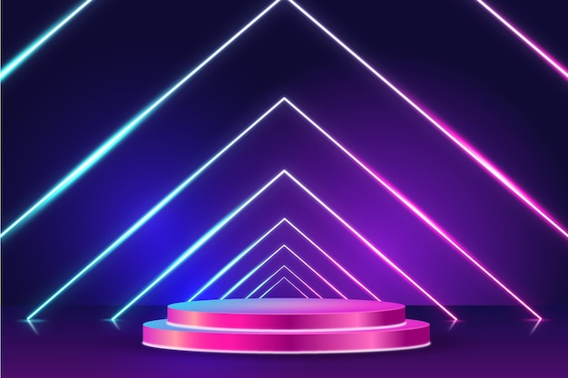 Abstract neon lights background