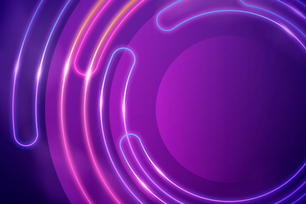 Abstract neon lights wallpaper design