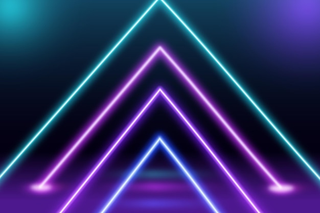 Abstract neon lights wallpaper