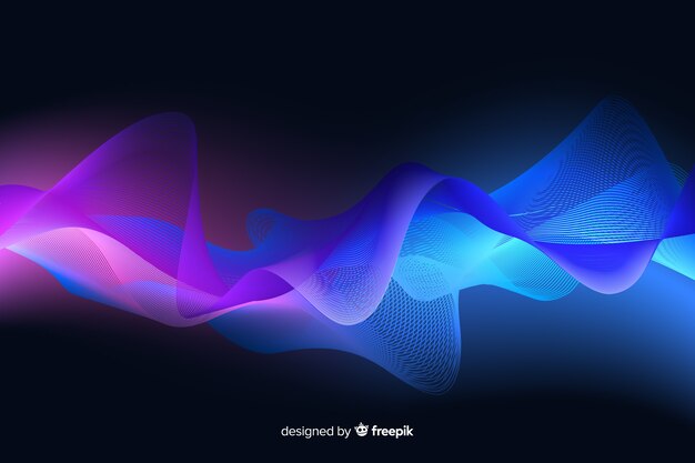 Abstract neon lines background