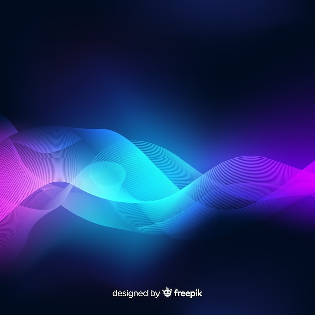 Abstract neon lines background