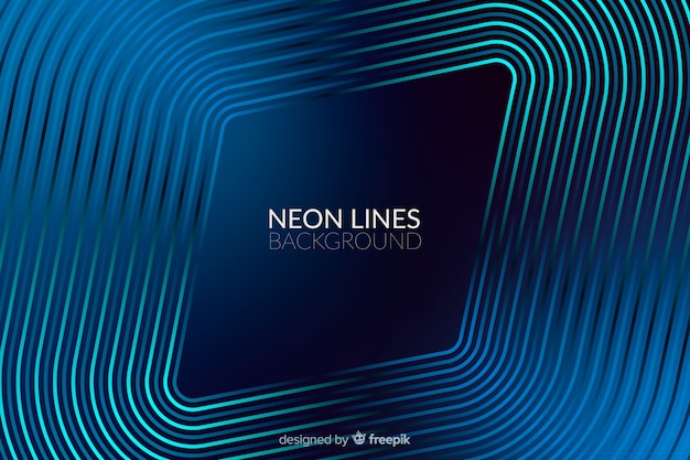 Abstract neon lines background