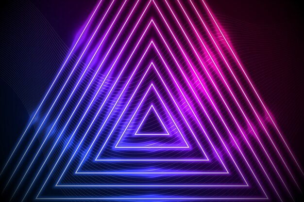 Abstract neon lines screensaver