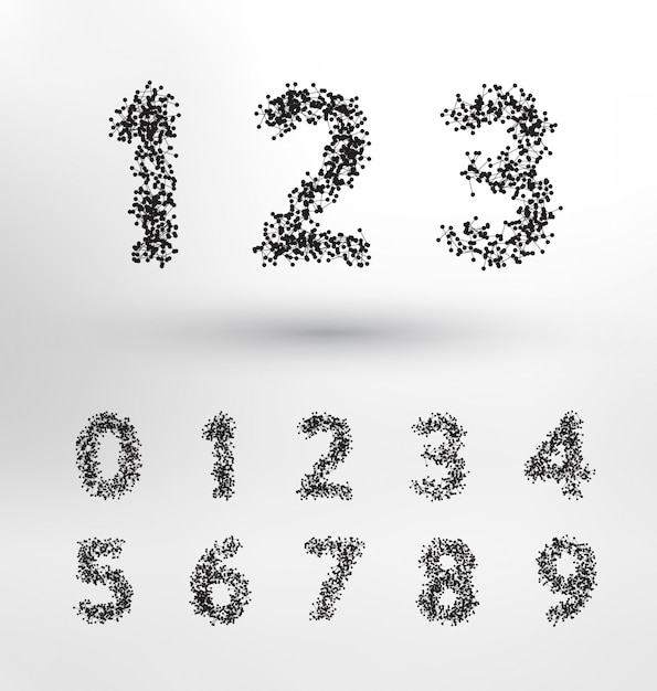 Abstract numbers design