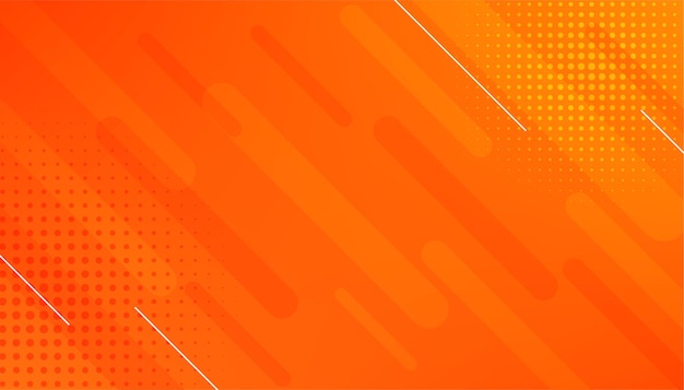 Abstract orange background with lines and halftone effect