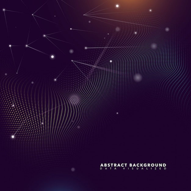 Abstract Particles Futuristic Background