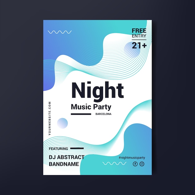 Abstract party poster