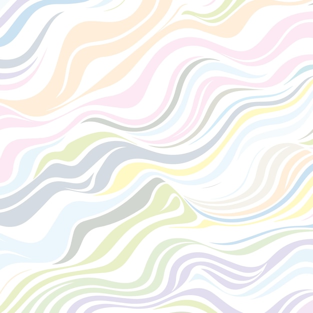 Abstract pastel wavy line design background