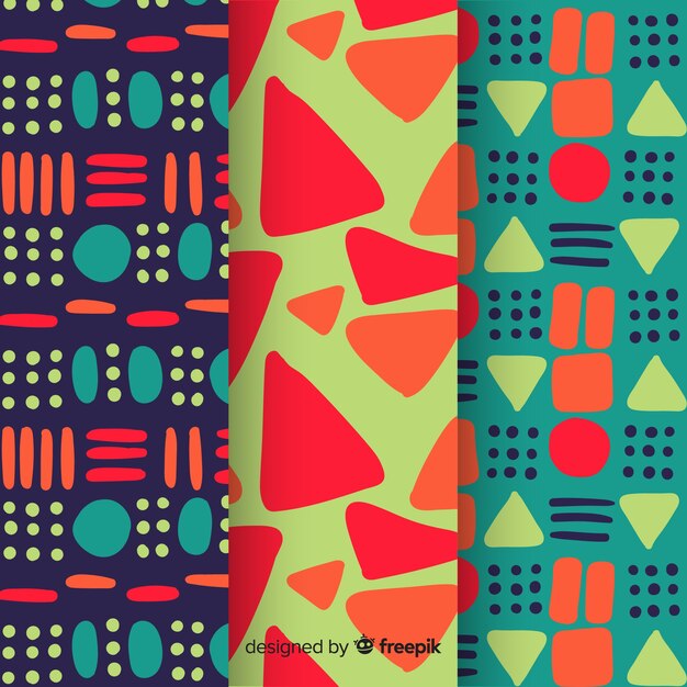 Abstract pattern pack hand drawn