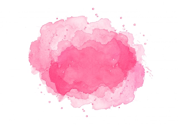 Abstract pink splash watercolor design