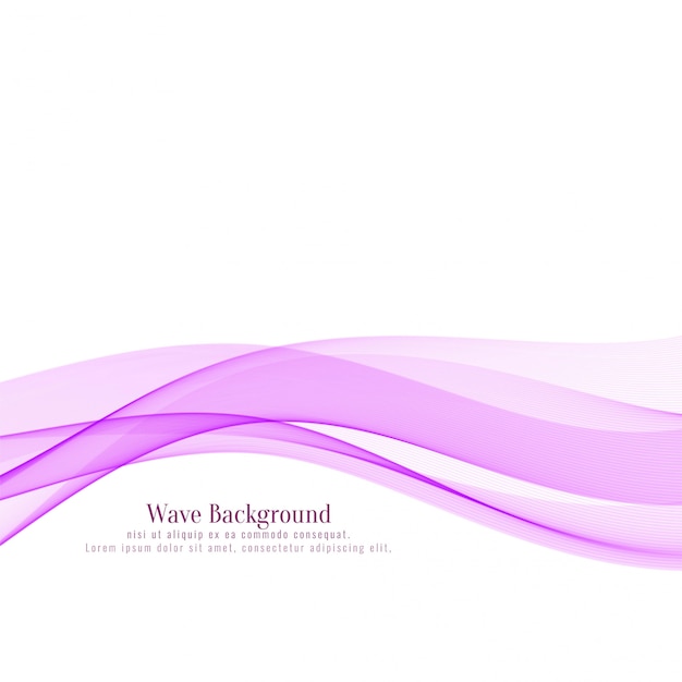 Abstract pink wave stylish background