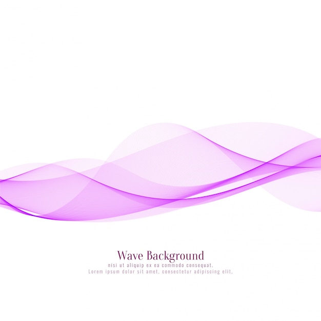 Free Vector abstract pink wave stylish background