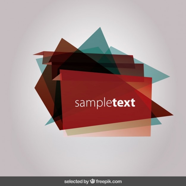 Free Vector abstract polygonal banner