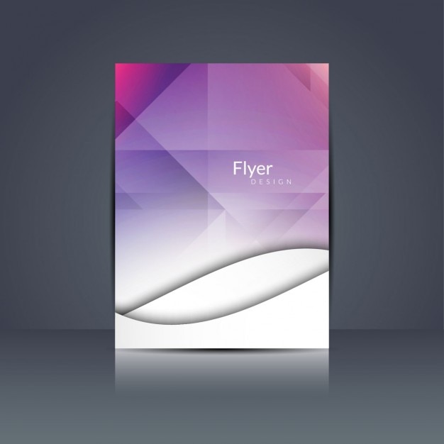 Free Vector abstract polygonal brochure