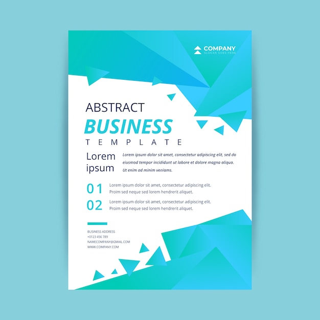 Abstract professional business flyer