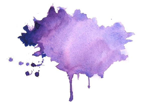 Abstract purple watercolor stain texture background design