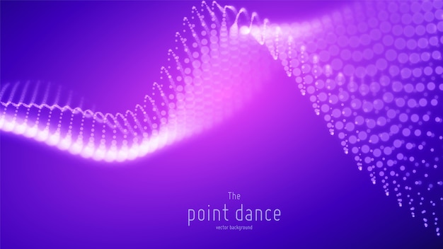 Abstract purple wave futuristic. Technology digital background