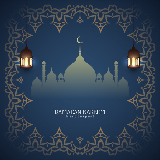 Abstract Ramadan Kareem islamic background